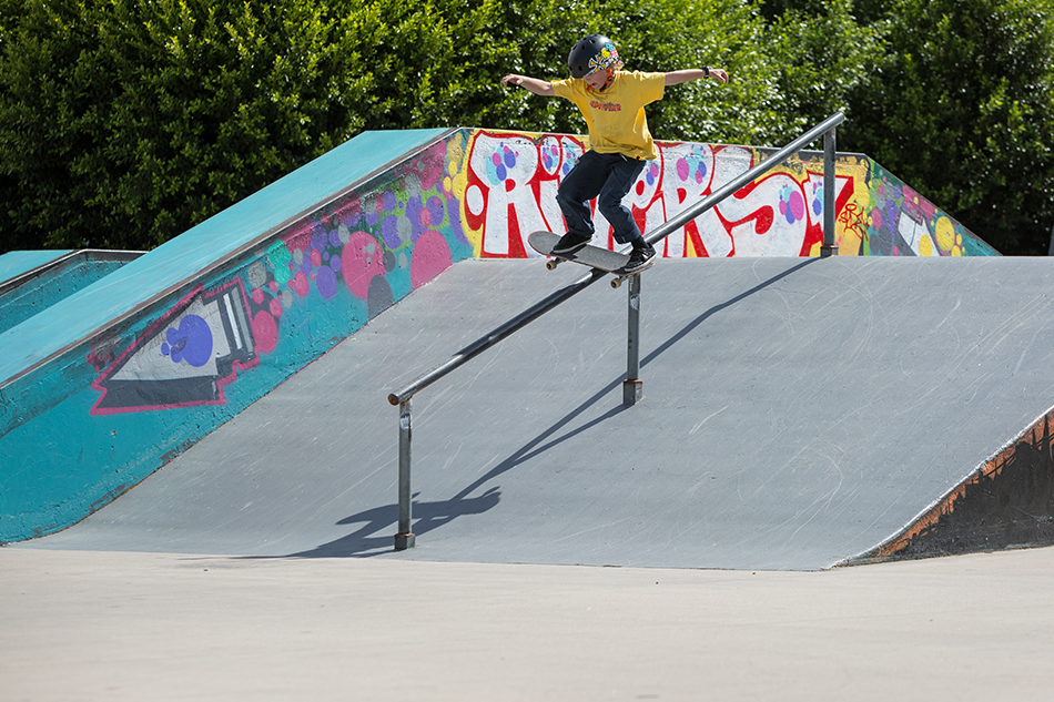 02 9 year old Paddy McCaughley Bs Boardslide
